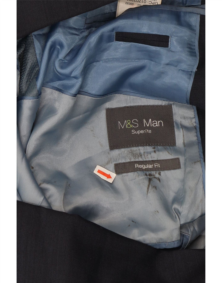 Marks & Spencer Ανδρικό μπλέιζερ με 2 κουμπιά μπουφάν UK 38 Medium Navy Blue