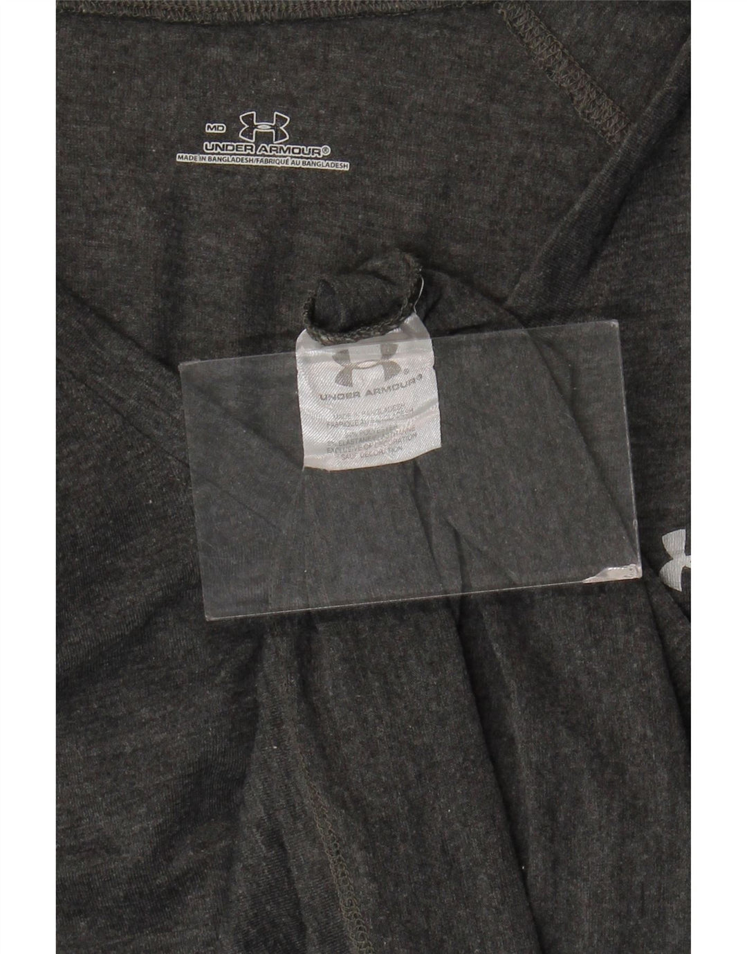 Γυναικείο T-Shirt UNDER Armour Top UK 12 Medium Grey Polyester