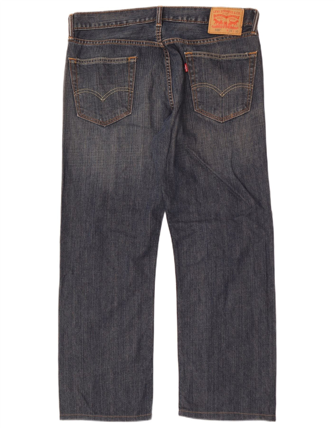 Levi's Mens 559 Straight Jeans W34 L30 Blue Cotton