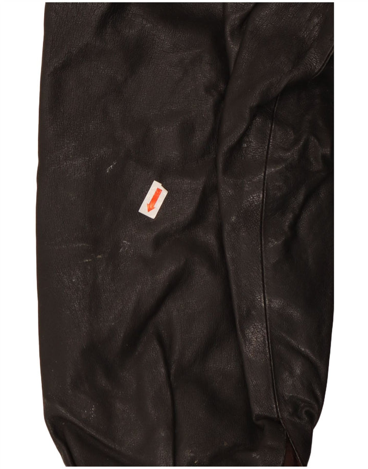 C&A Ανδρικό Δερμάτινο Μπουφάν IT 58 4XL Καφέ Δερμάτινο