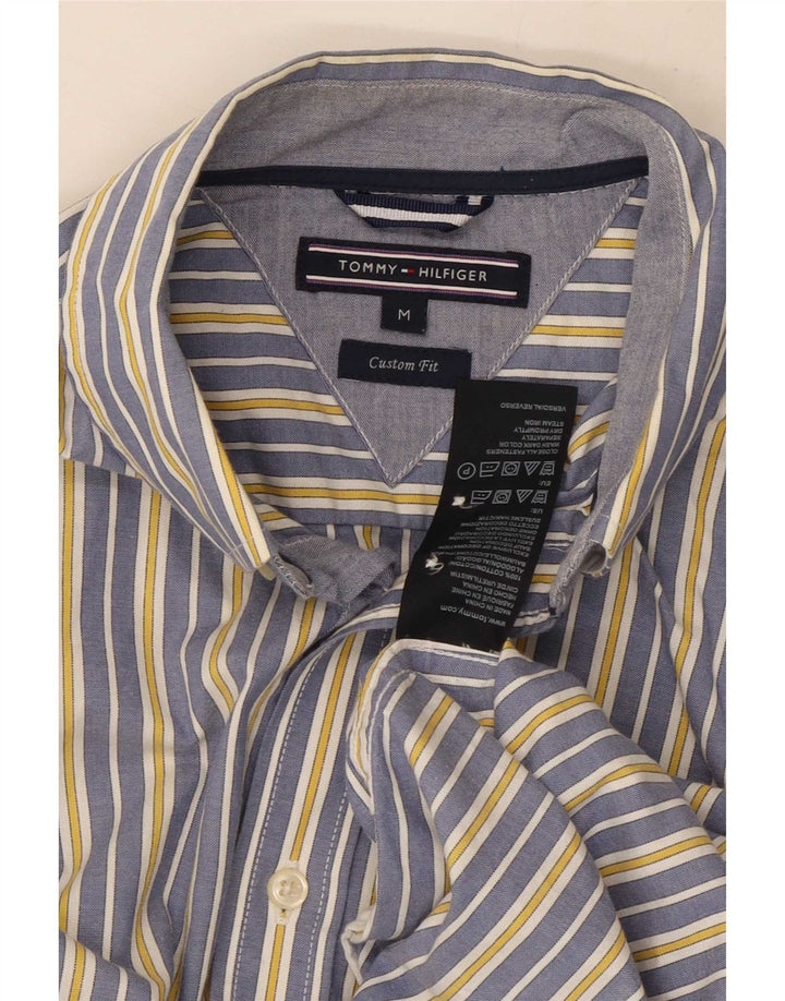 Ανδρικό πουκάμισο Tommy Hilfiger Custom Fit Βαμβακερό μεσαίο μπλε ριγέ