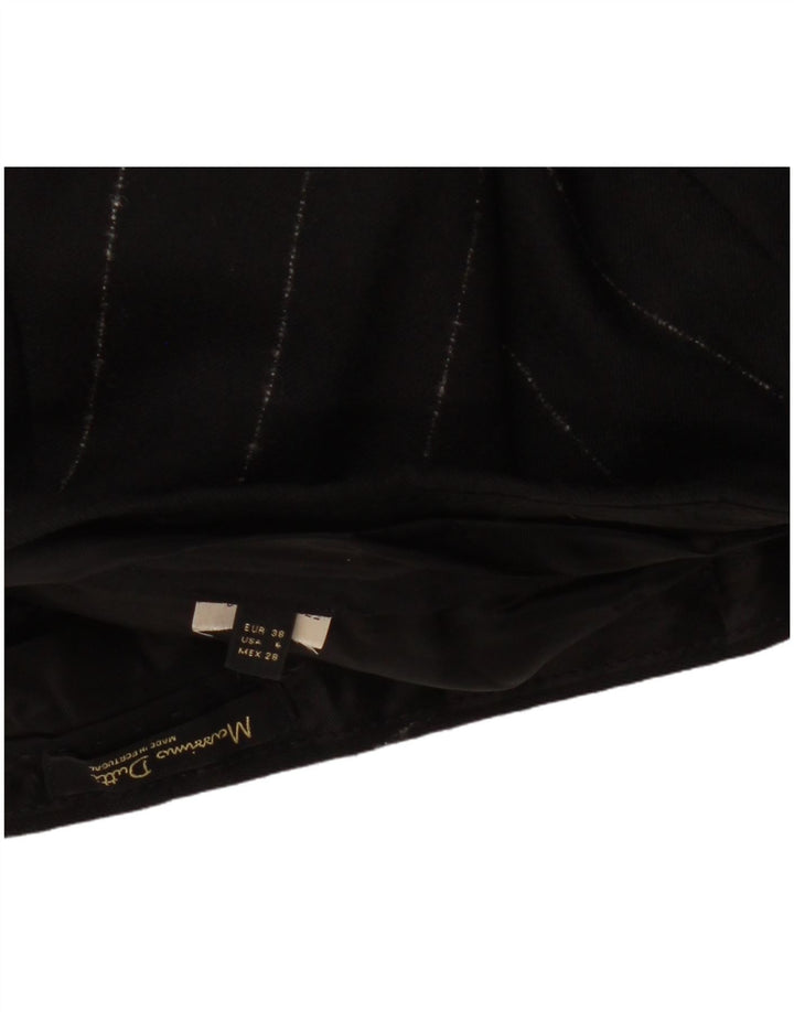 MASSIMO DUTTI Γυναικείο λεπτό παντελόνι Chino EU 38 Small W30 L27 Μαύρο ριγέ