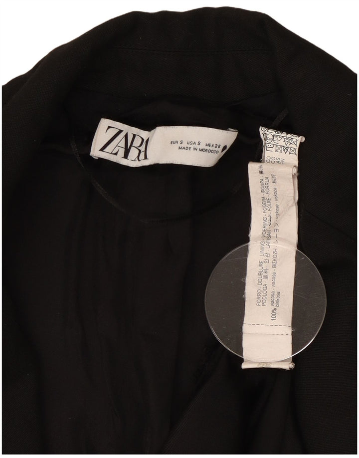 Zara Γυναικείο μπουφάν blazer UK 10 Small Black Viscose