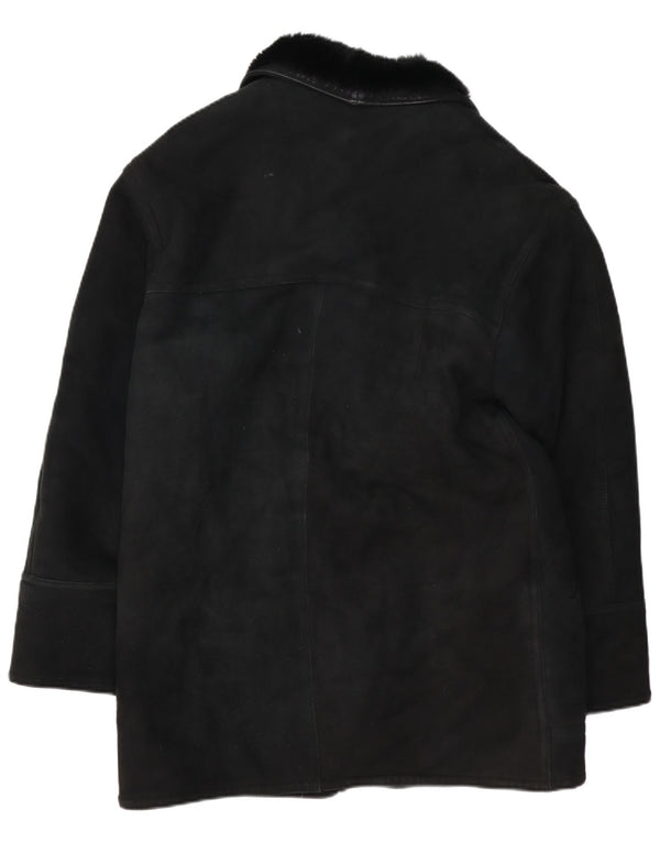 Ανδρικό παλτό VINTAGE Shearling IT 48 Medium Black Shearling