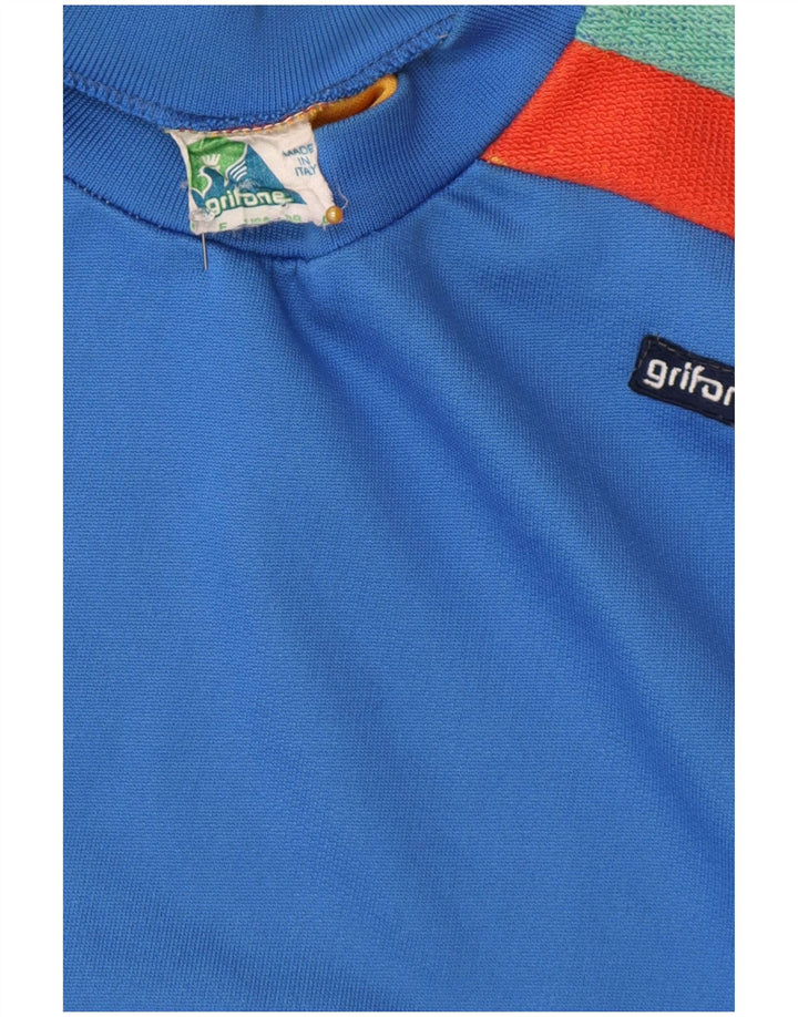 Vintage ανδρικό φούτερ Jumper με μεγάλο μπλε χρώμα