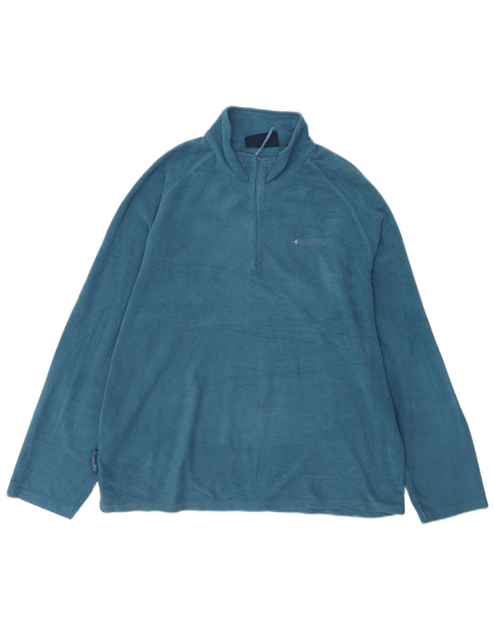 Mountain Warehouse Ανδρικό φερμουάρ Fleece Jumper XL Blue Polyester