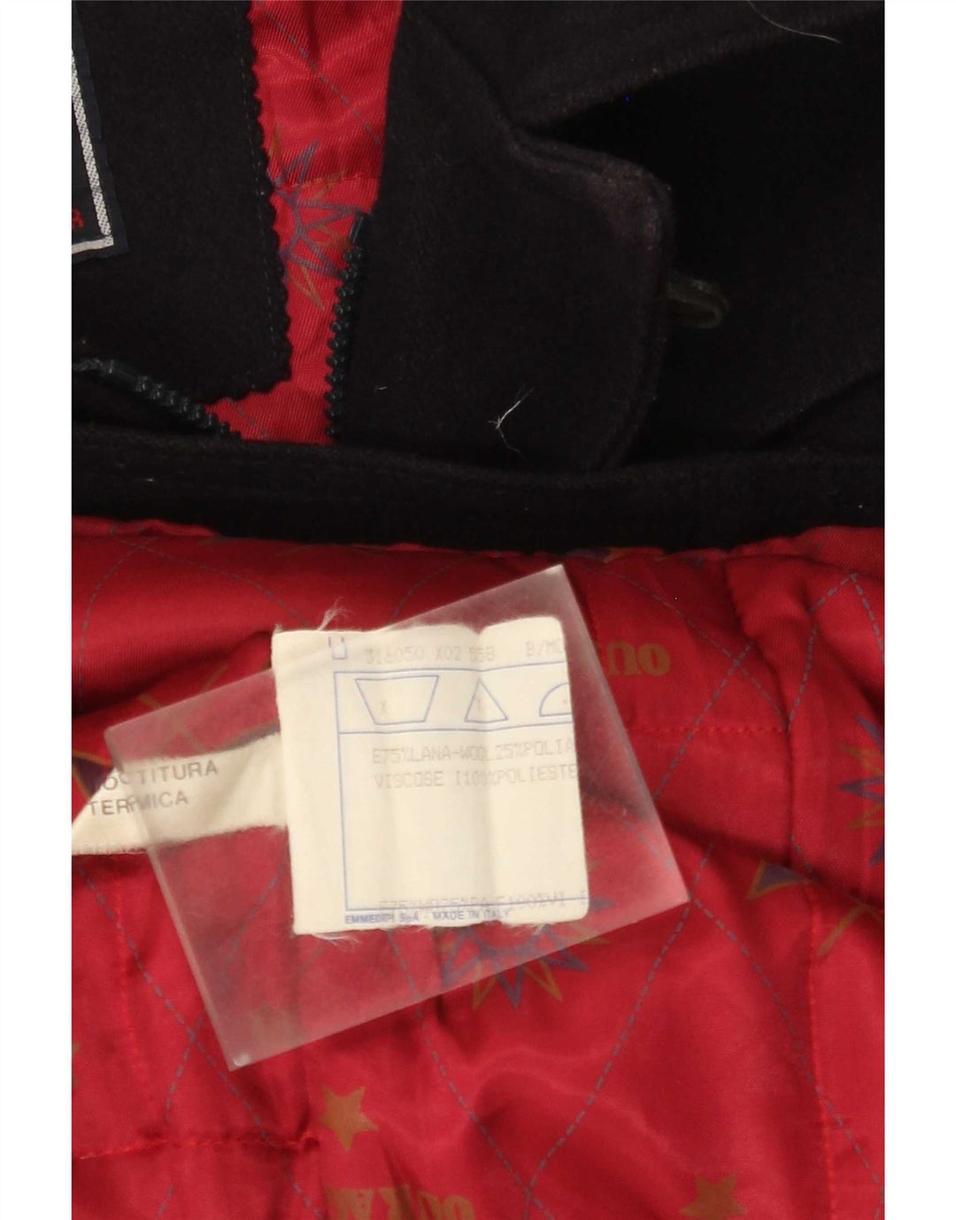 Ouragan Γυναικείο παλτό με κουκούλα Duffle Capelet IT 42 Μαλλί μεσαίου μπλε ναυτικού