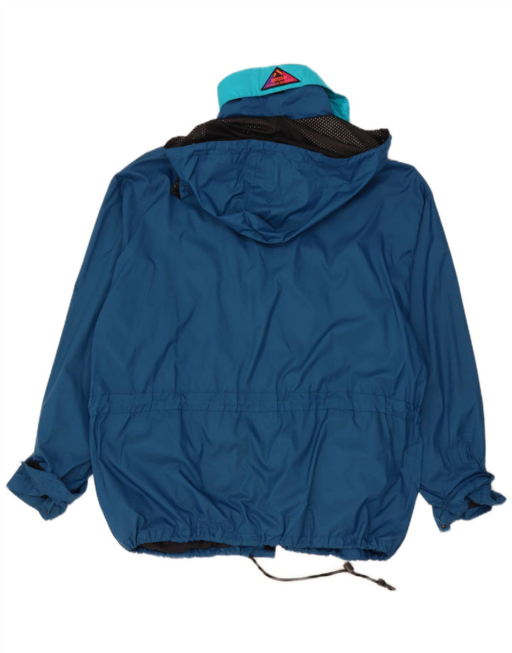 Aesse Ανδρικό μπουφάν βροχής με κουκούλα Loose Fit UK 40 Large Blue