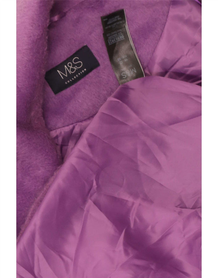 Marks & Spencer Γυναικείο Πανωφόρι UK 22 3XL Purple Polyester