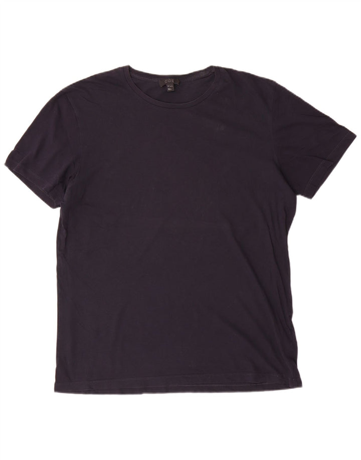 Ανδρικό T-Shirt Cos Top Large Navy Blue από βαμβάκι