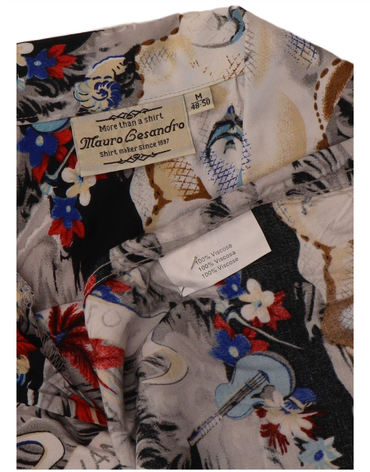 MAURO GESANDRO Ανδρικό γραφικό πουκάμισο IT 48/50 μεσαίο πολύχρωμο χαβανέζικο