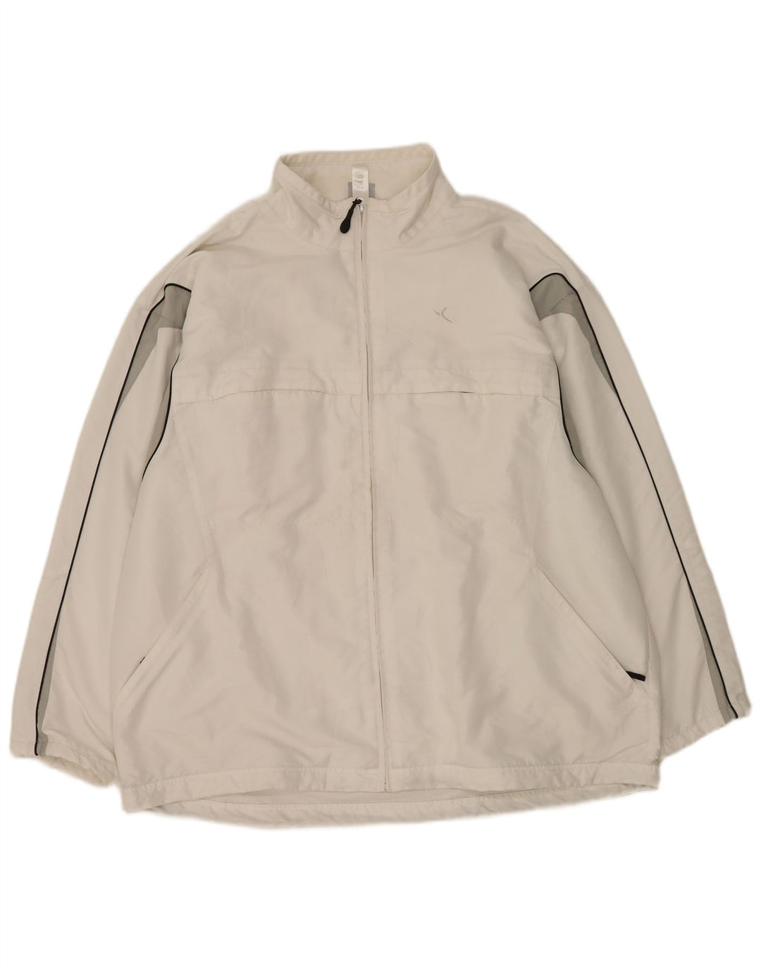 Ανδρική φόρμα Domyos Top Jacket 2XL White Colourblock Polyester