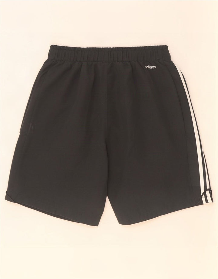 Ανδρικό αθλητικό σορτς Adidas Climalite από μικρό μαύρο πολυεστέρα
