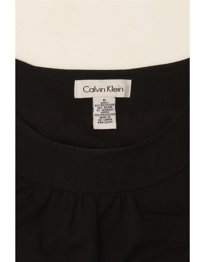 Γυναικείο αμάνικο φόρεμα Calvin Klein US 6 μεσαίο μαύρο πολυεστέρα