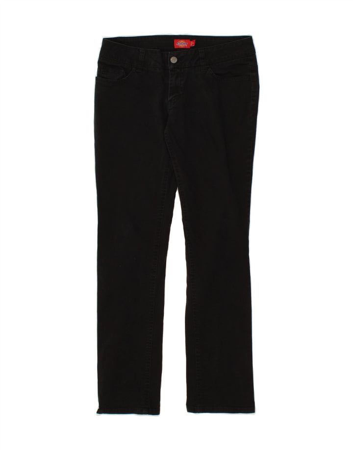 DICKIES Womens Straight Casual Trousers US  8 Medium W30 L28  Black Vintage Dickies and Second-Hand Dickies from Messina Hembry 
