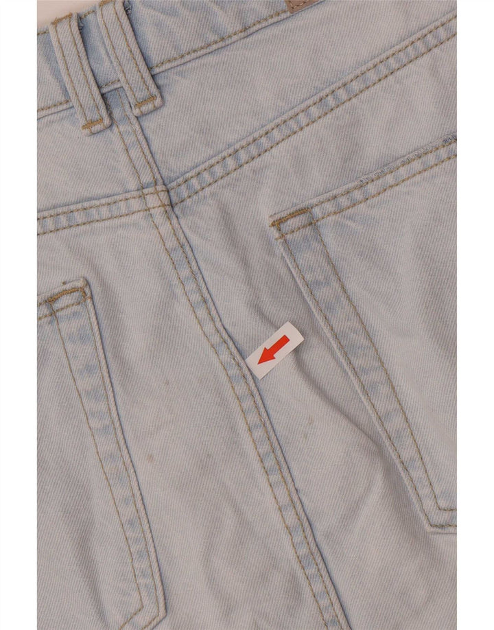 Zara Γυναικεία Μίνι Τζιν Φούστα Distressed Small W26 Μπλε Βαμβακερή
