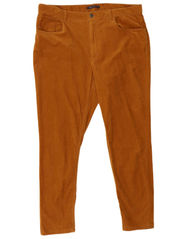 Marks & Spencer Γυναικείο Λεπτό Κοτλέ Παντελόνι UK 18 XL W38 L28 Καφέ βαμβακερό
