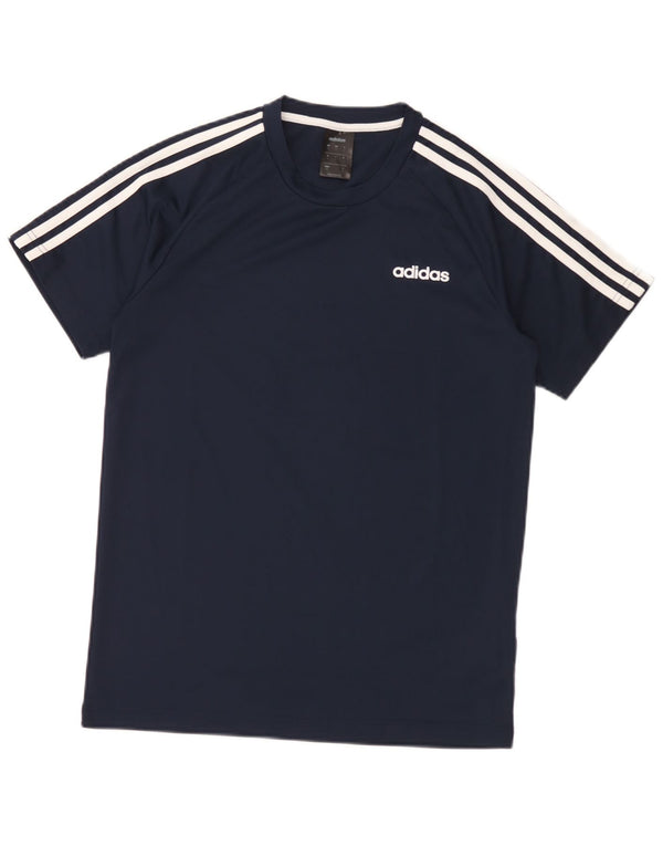 Adidas Ανδρικό T-Shirt Climalite Top Small Navy Blue Polyester