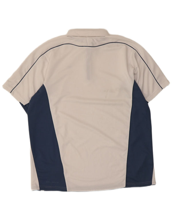 Ανδρικό μπλουζάκι πόλο Nike UK 45/47 XL Λευκό πολυεστέρας