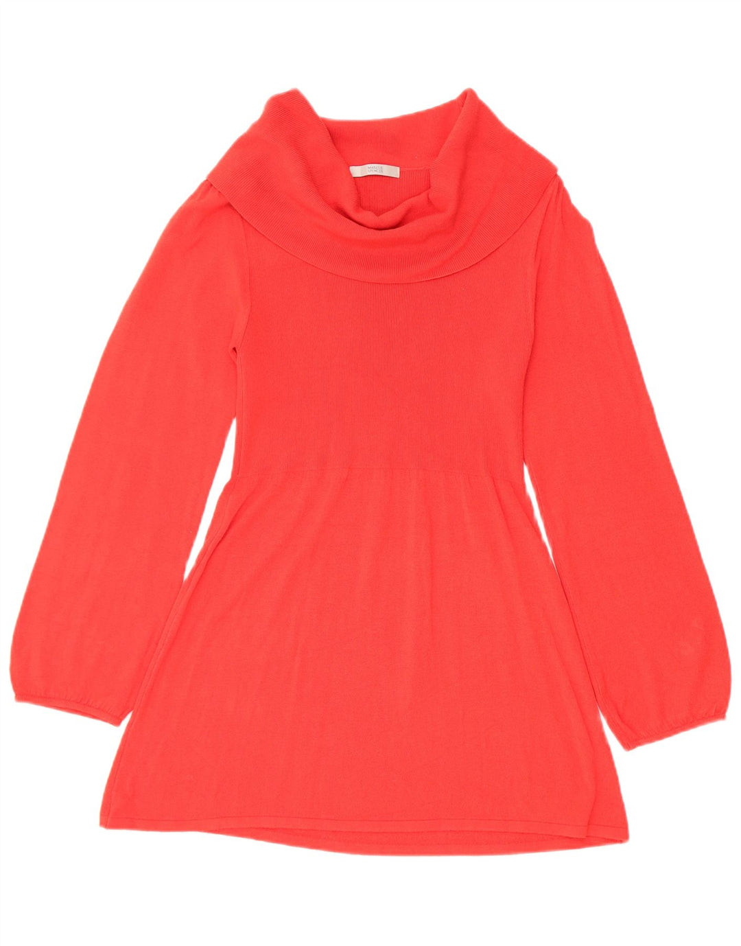 Marks & Spencer Γυναικείο μακρυμάνικο ρολό τουνίκ τοπ UK 8 Small Red