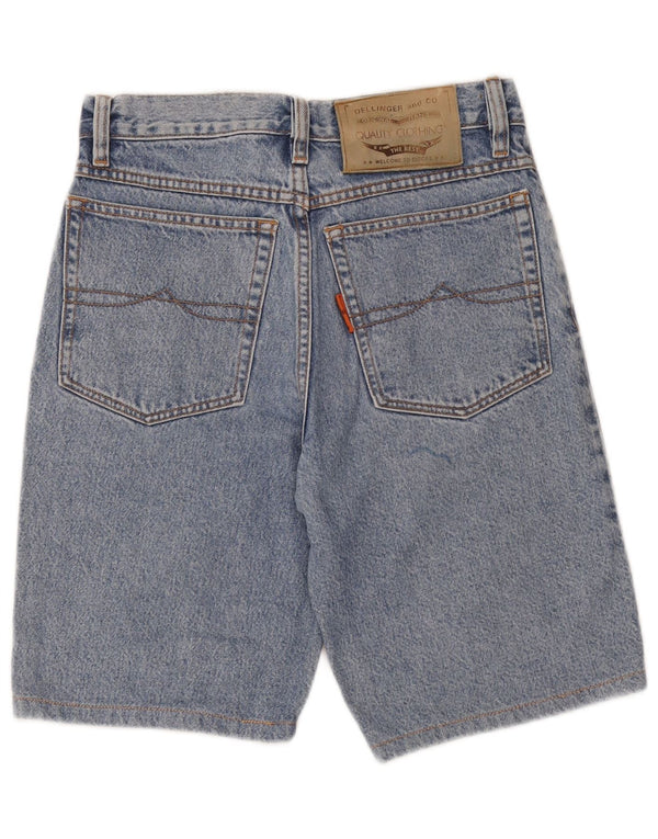 Vintage Mens Denim Shorts W30 Medium Blue Cotton