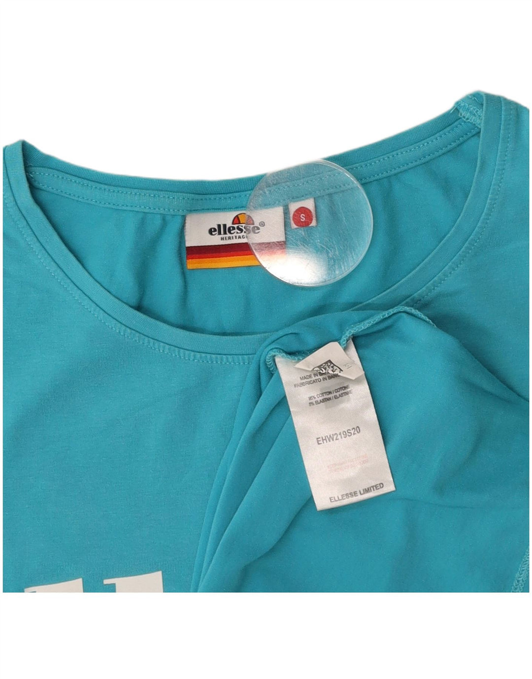 Γυναικείο γραφικό μπλουζάκι Heritage ELLESSE Top 10 Μικρό Μπλε Βαμβάκι