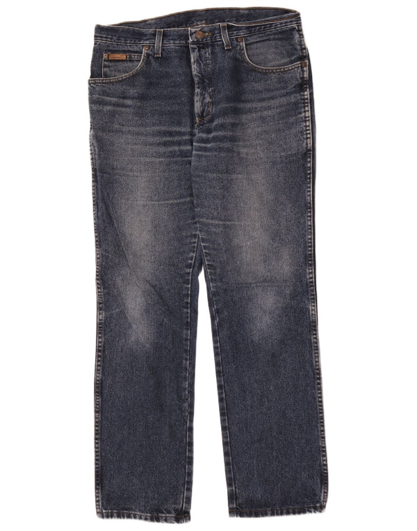 Wrangler Mens Straight Jeans W34 L32 Blue