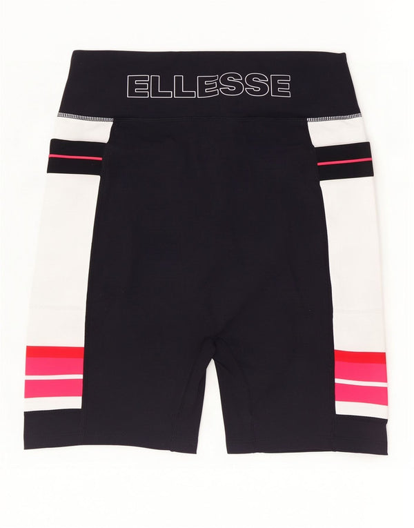 Γυναικείο γραφικό αθλητικό σορτς Ellesse UK 12 Medium Black Colourblock