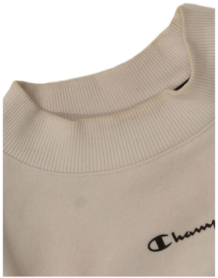 Champion Γυναικεία Γραφική Φούτερ Jumper UK 14 Medium Black Colourblock