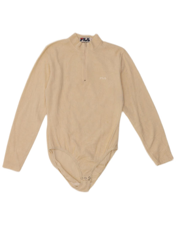 Γυναικείο μακρυμάνικο φλις φορμάκι FILA IT 42 Medium Off White