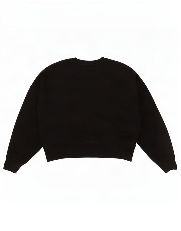 Γυναικείο φούτερ Adidas Oversized Jumper UK 10 Small μαύρο βαμβακερό