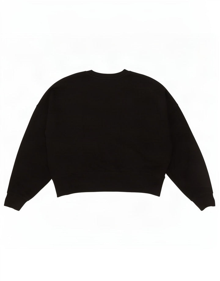 Γυναικείο φούτερ Adidas Oversized Jumper UK 10 Small μαύρο βαμβακερό