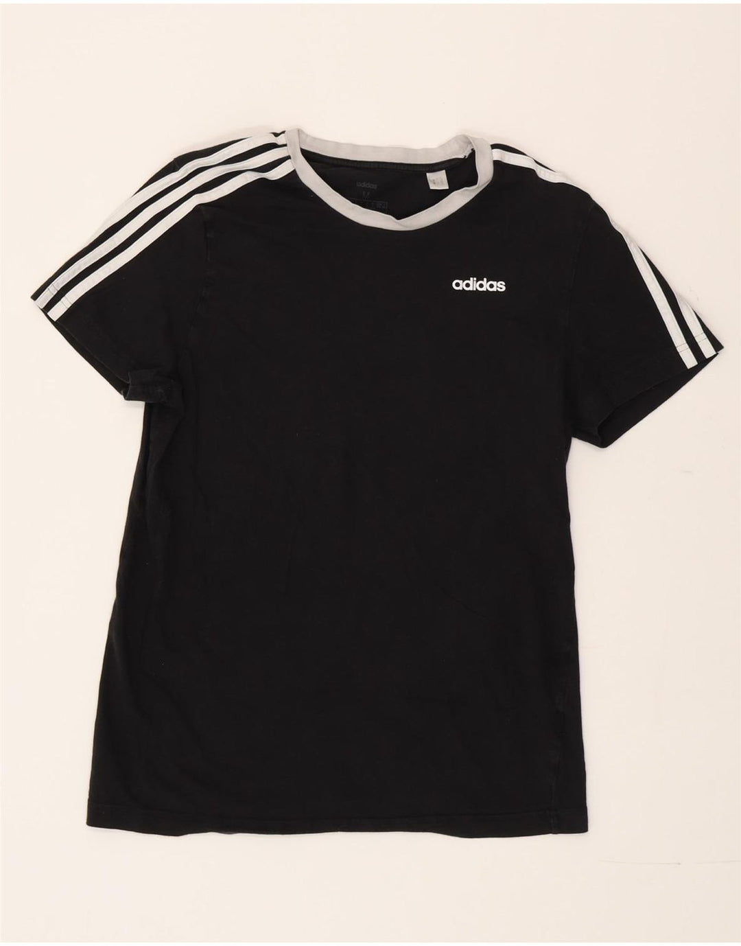 Adidas Γυναικείο T-Shirt Top UK 12/14 Medium Black