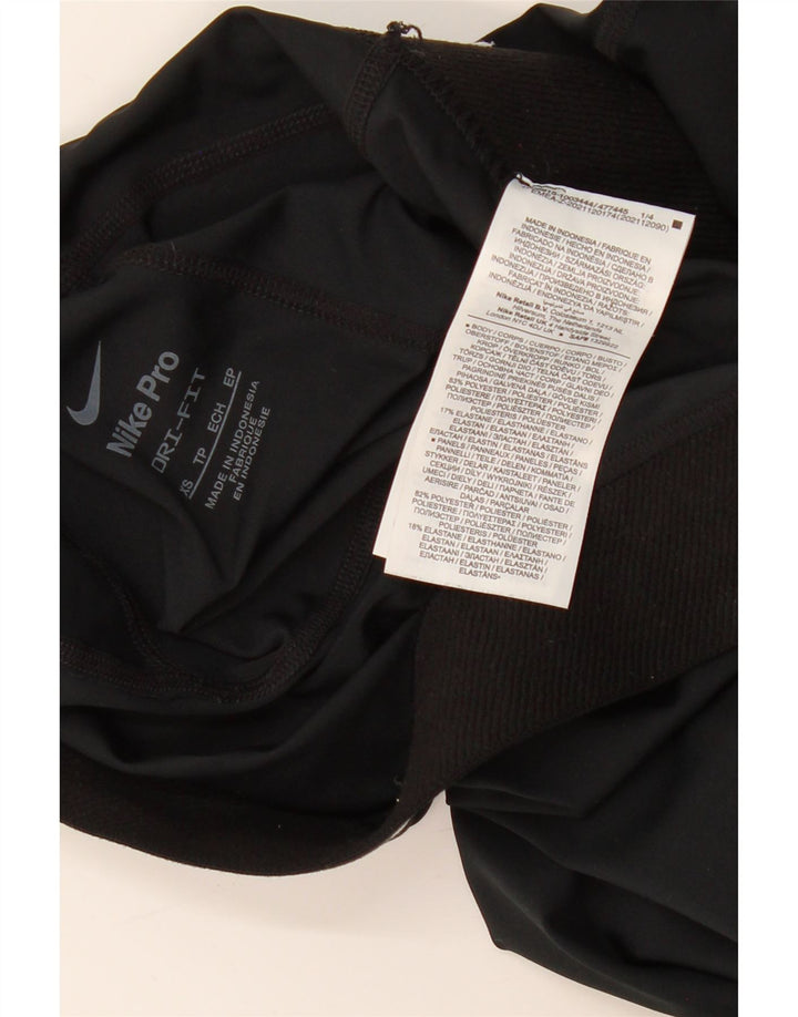 Γυναικεία γραφικά κολάν NIKE Dri Fit UK 4 XS Μαύρο Πολυεστέρας