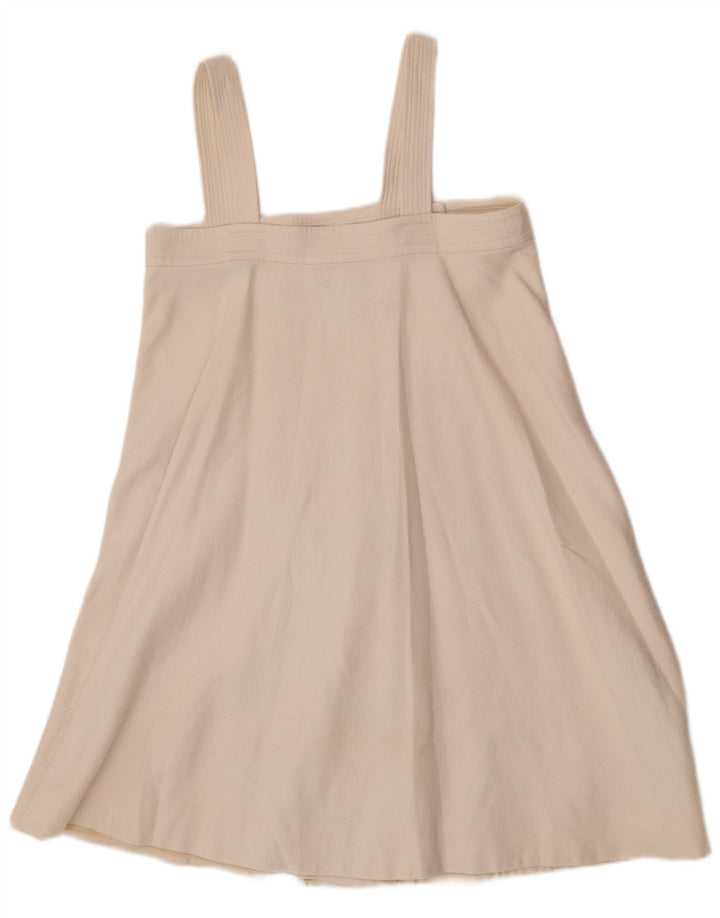 Chloe Γυναικείο φόρεμα Pinafore IT 38 XS από λευκό βαμβακερό