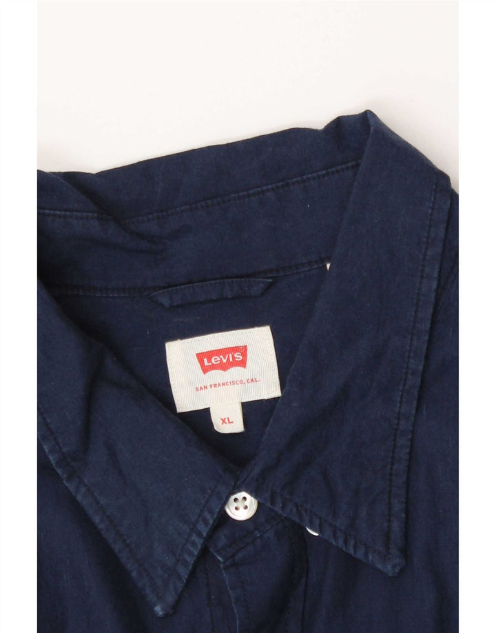Ανδρικό πουκάμισο Levi's XL Navy Blue