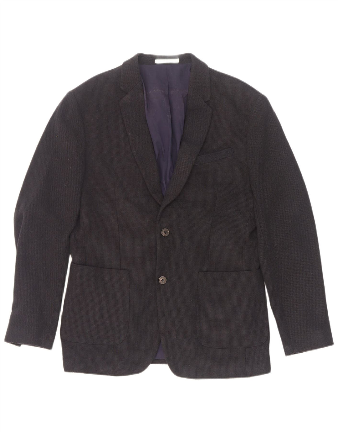 Zara Ανδρικό σακάκι μπλέιζερ με 2 κουμπιά EU 52 Large Navy Blue Polyester