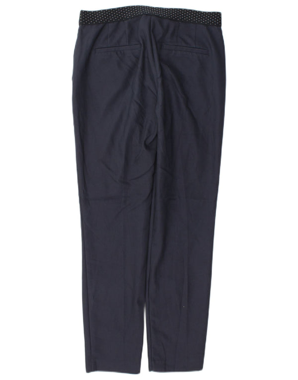 Zara Γυναικείο Slim παντελόνι Chino Small W26 L27 Navy Blue Polyester