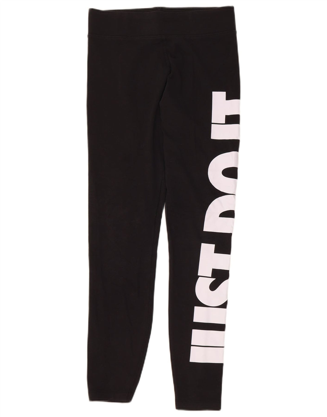 Γυναικεία γραφικά κολάν NIKE UK 12 μεσαίο μαύρο βαμβακερό