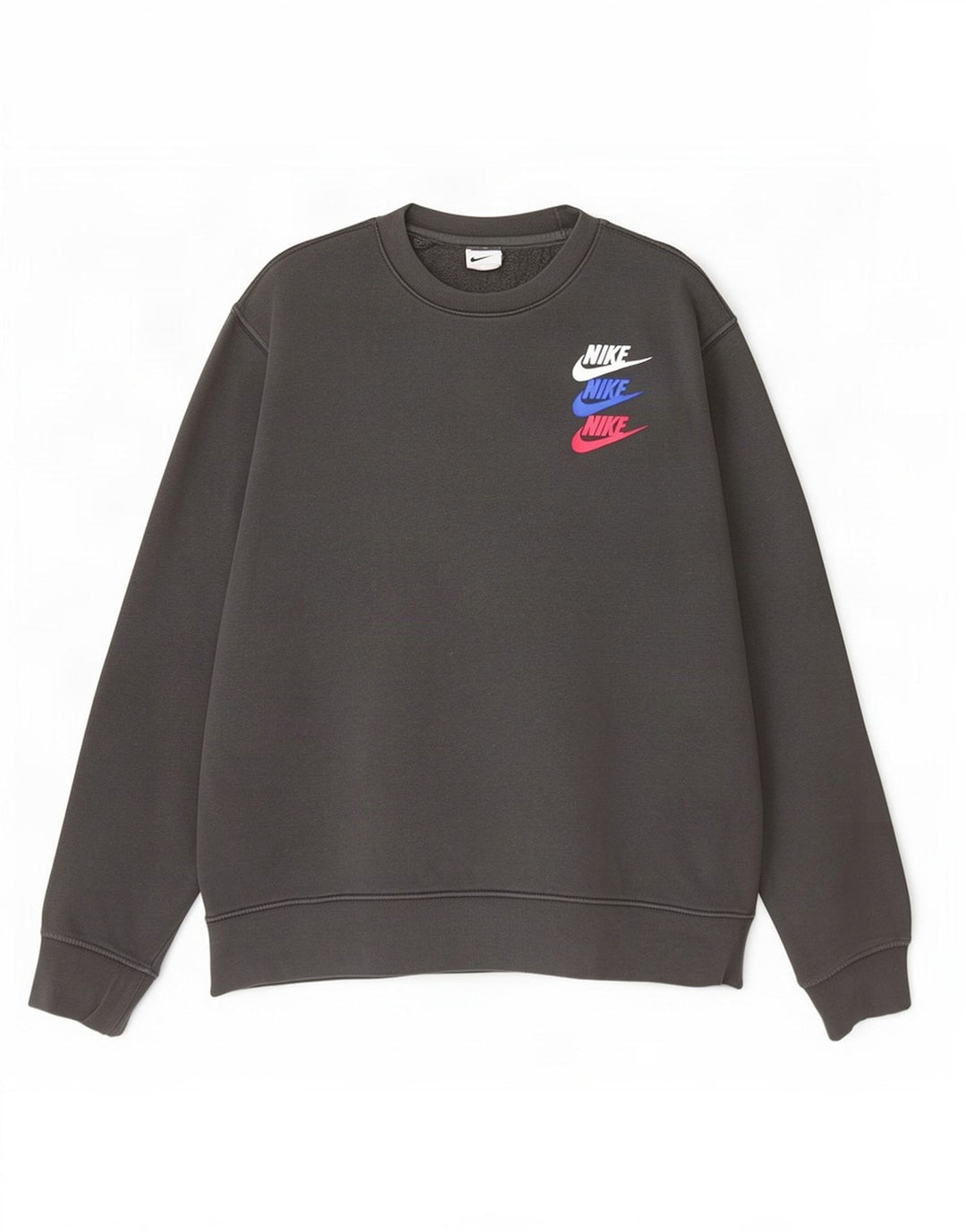 Ανδρικό γραφικό φούτερ Nike Jumper μεγάλο γκρι βαμβακερό