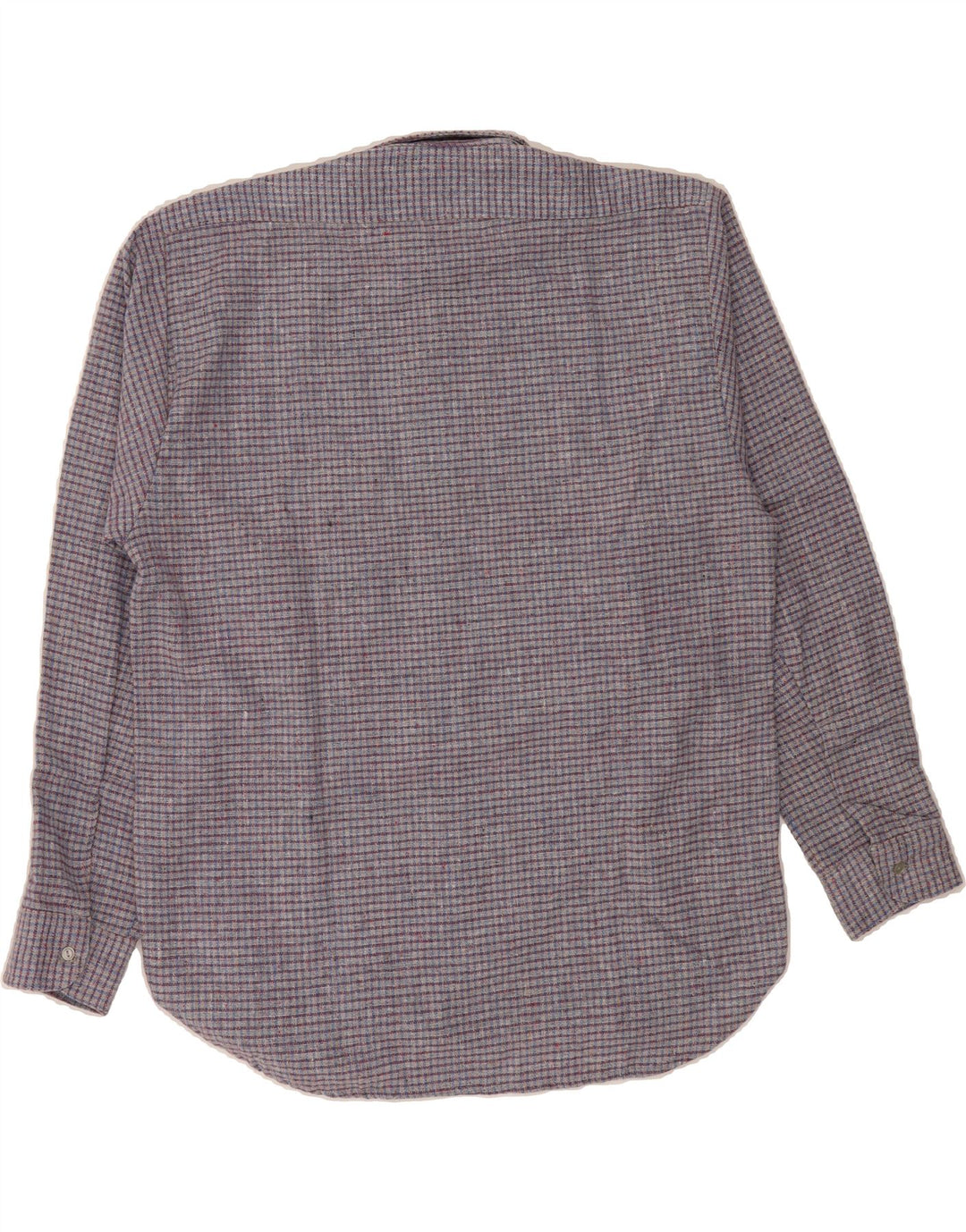 MIRAGE Mens Flannel Shirt Large Grey Check Polyester Vintage Mirage and Second-Hand Mirage from Messina Hembry 