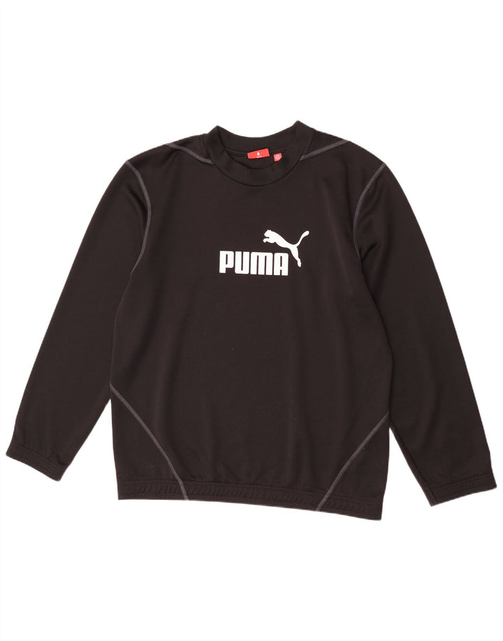 Ανδρικό γραφικό φούτερ Puma Jumper Μεσαίο μαύρο πολυεστέρα