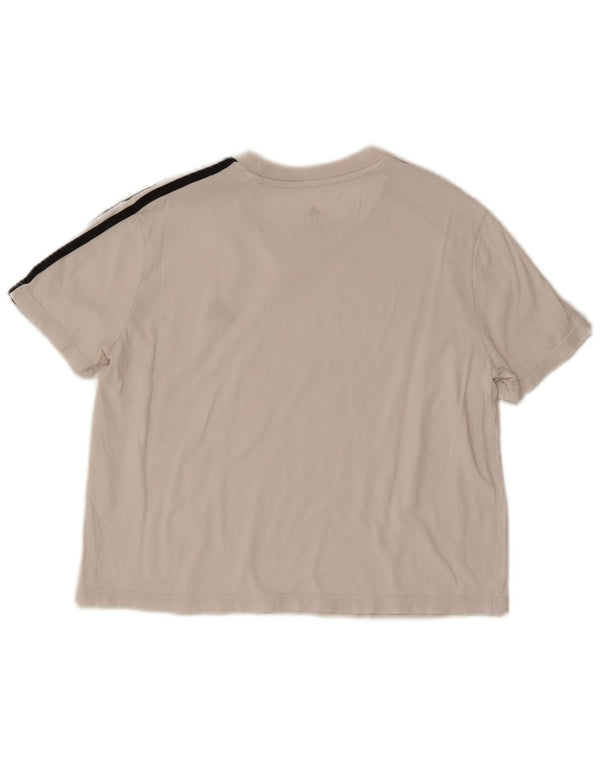 Γυναικείο T-Shirt Adidas Crop Top UK 12/14 Medium White