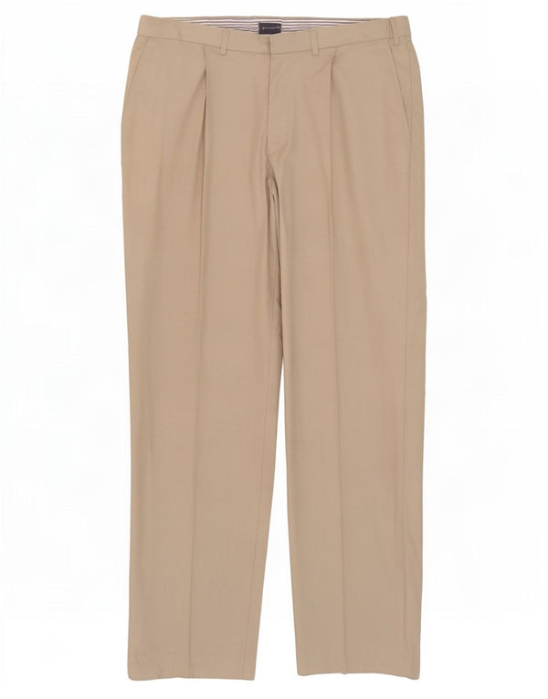 Ανδρικό παντελόνι Chino Marks & Spencer W36 L33 Μπεζ βαμβακερό