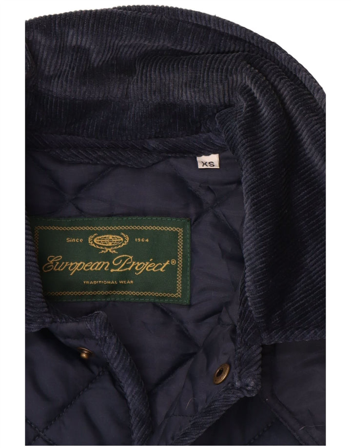 EUROPEAN PROJECT Ανδρικό καπιτονέ μπουφάν UK 34 XS Navy Blue