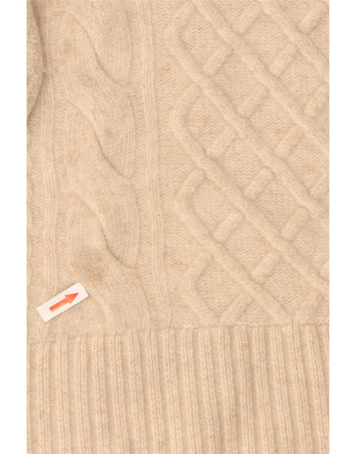 Γυναικείο πουλόβερ Barbour Crew Neck Jumper UK 10 Small Beige Wool