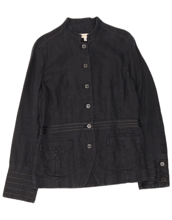Laura Ashley Γυναικείο Military 6 Button Jacket UK 12 Medium Navy Blue