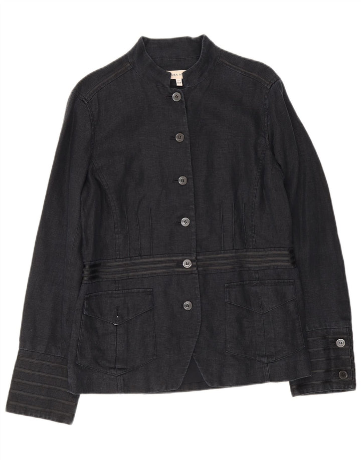 Laura Ashley Γυναικείο Military 6 Button Jacket UK 12 Medium Navy Blue