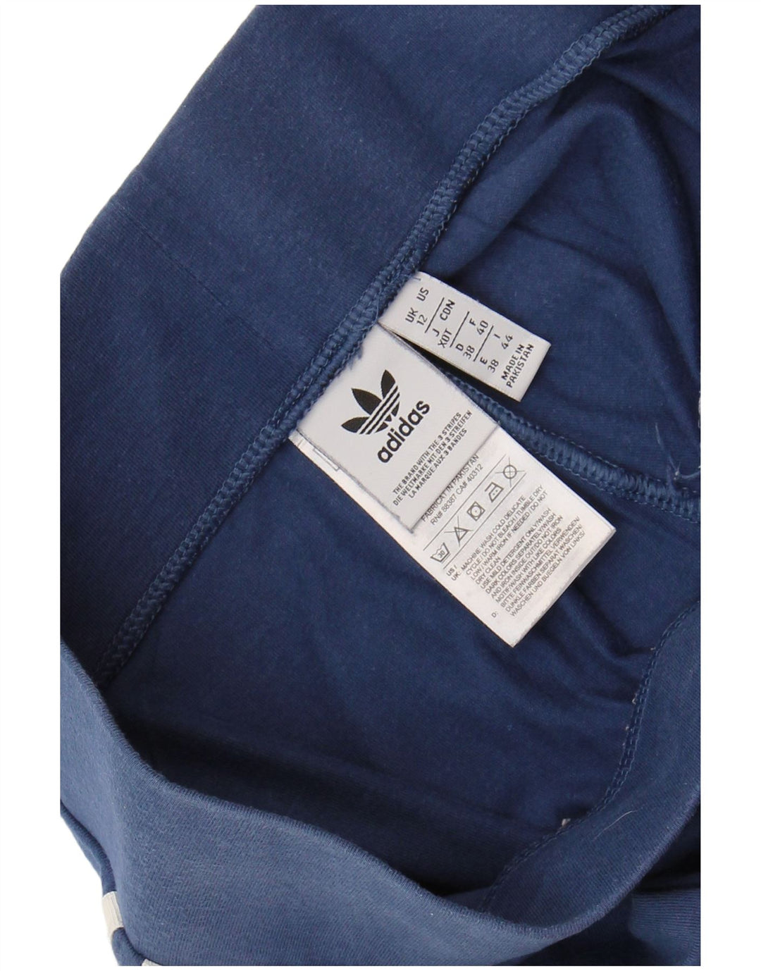 Γυναικείο κολάν ADIDAS UK 12 Medium Navy Blue Cotton