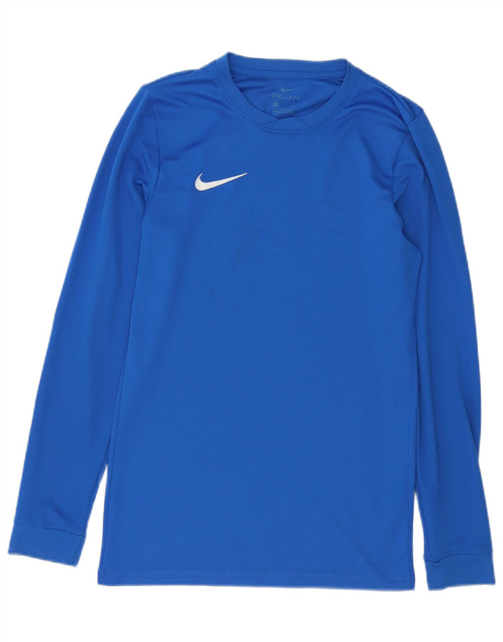 Ανδρικό τοπ Nike Dri Fit Μακρύ μανίκι μικρό μπλε πολυεστέρας
